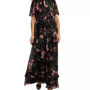 Karl Lagerfeld maxi floral dress, size: 2
